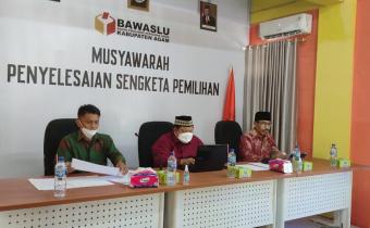 Bawaslu Kabupaten Agam Laksanakan Rakor Penyelesaian Sengketa  