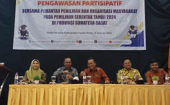 Bawaslu Agam Ikuti Kegiatan Sosialisasi dan Evaluasi Pengawasan Partisipatif pada Pemilihan Tahun 2024