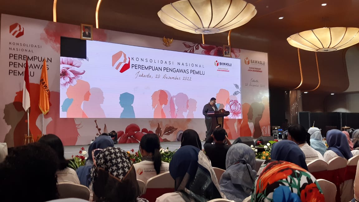 Srikandi Bawaslu Agam Hadiri Konsolnas Perempuan Pengawas Pemilu Tahun 2022 "Gerak Berani Jaga Demokrasi"