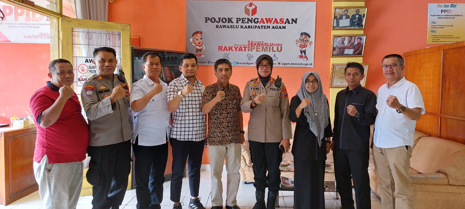 Bawaslu Kabupaten Agam Terima Kunjungan Kapolres Bukittinggi