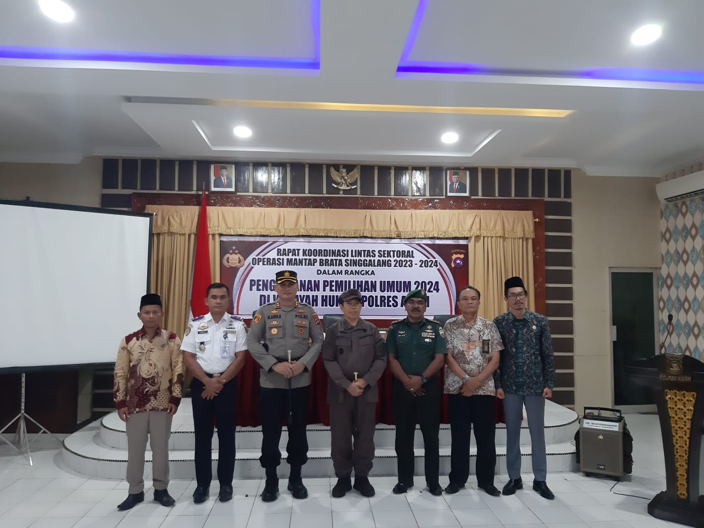 Rakor Lintas Sektoral Di Polres Agam, Bawaslu Agam Sampaikan Terkait Penguatan Hubungan Antar Lembaga