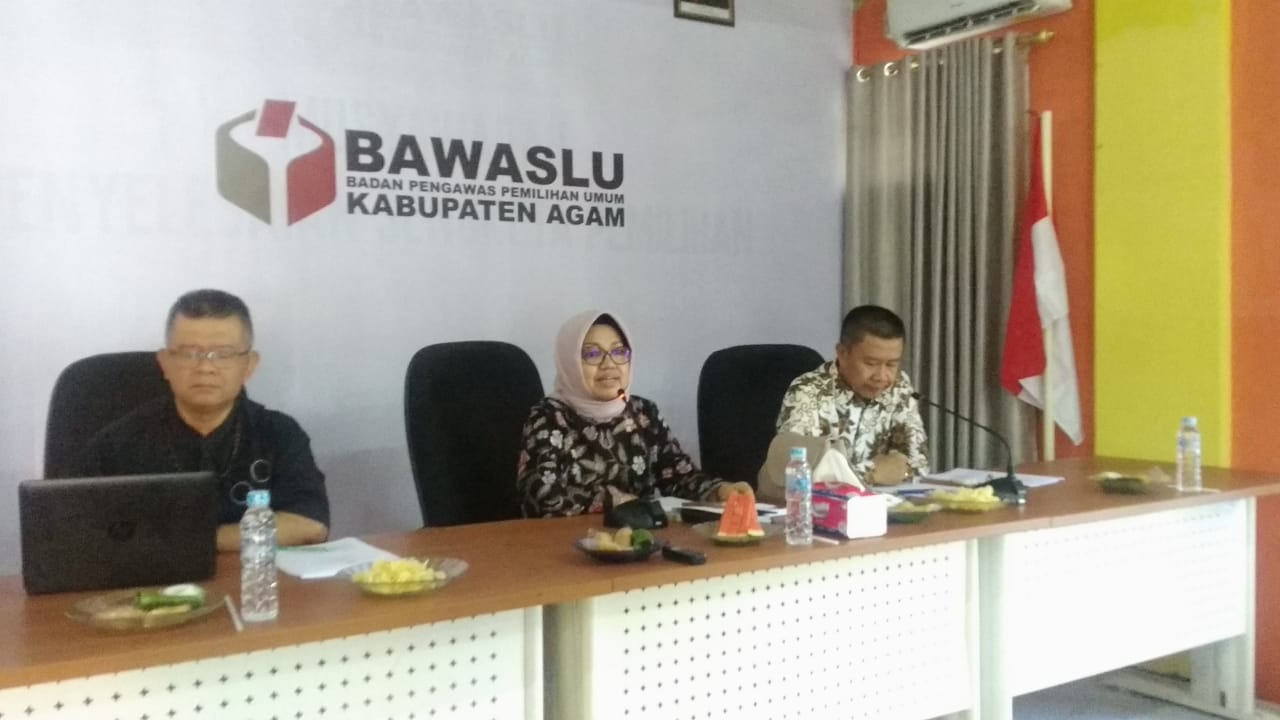 Bawaslu Agam Gelar Rapat Pembinaan Penanganan Pelanggaran