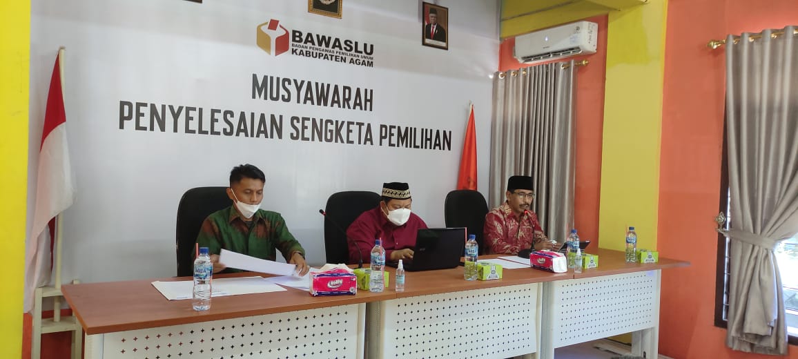 Bawaslu Kabupaten Agam Laksanakan Rakor Penyelesaian Sengketa  