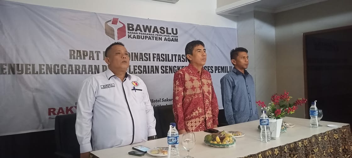 Bawaslu Kabupaten Agam Adakan Rapat Koordinasi dan Fasilitasi Penyelesaian Sengketa Proses Pemilu