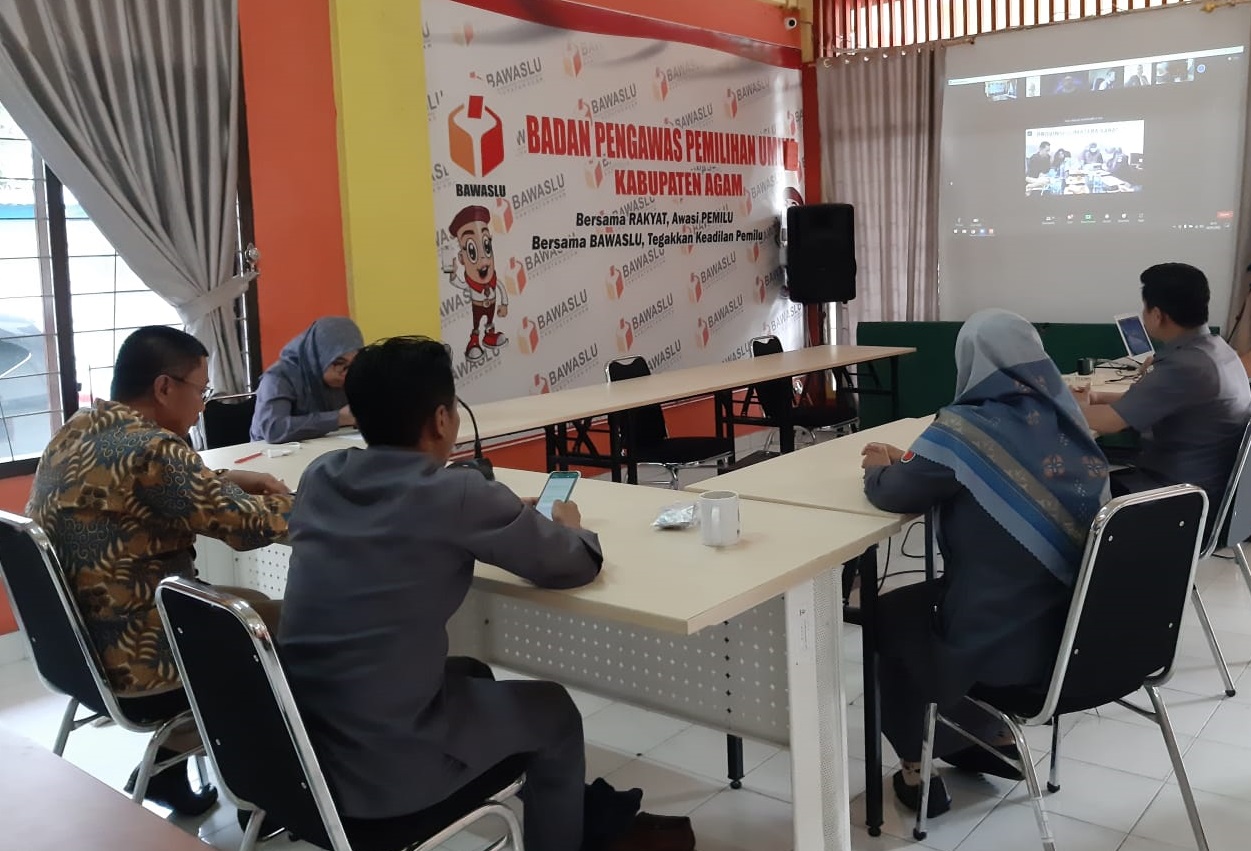 Singkronisasi Program dan Kegiatan Divisi Penanganan Pelanggaran Bawaslu Provinsi Sumatera Barat dan Bawaslu Kabupaten/Kota