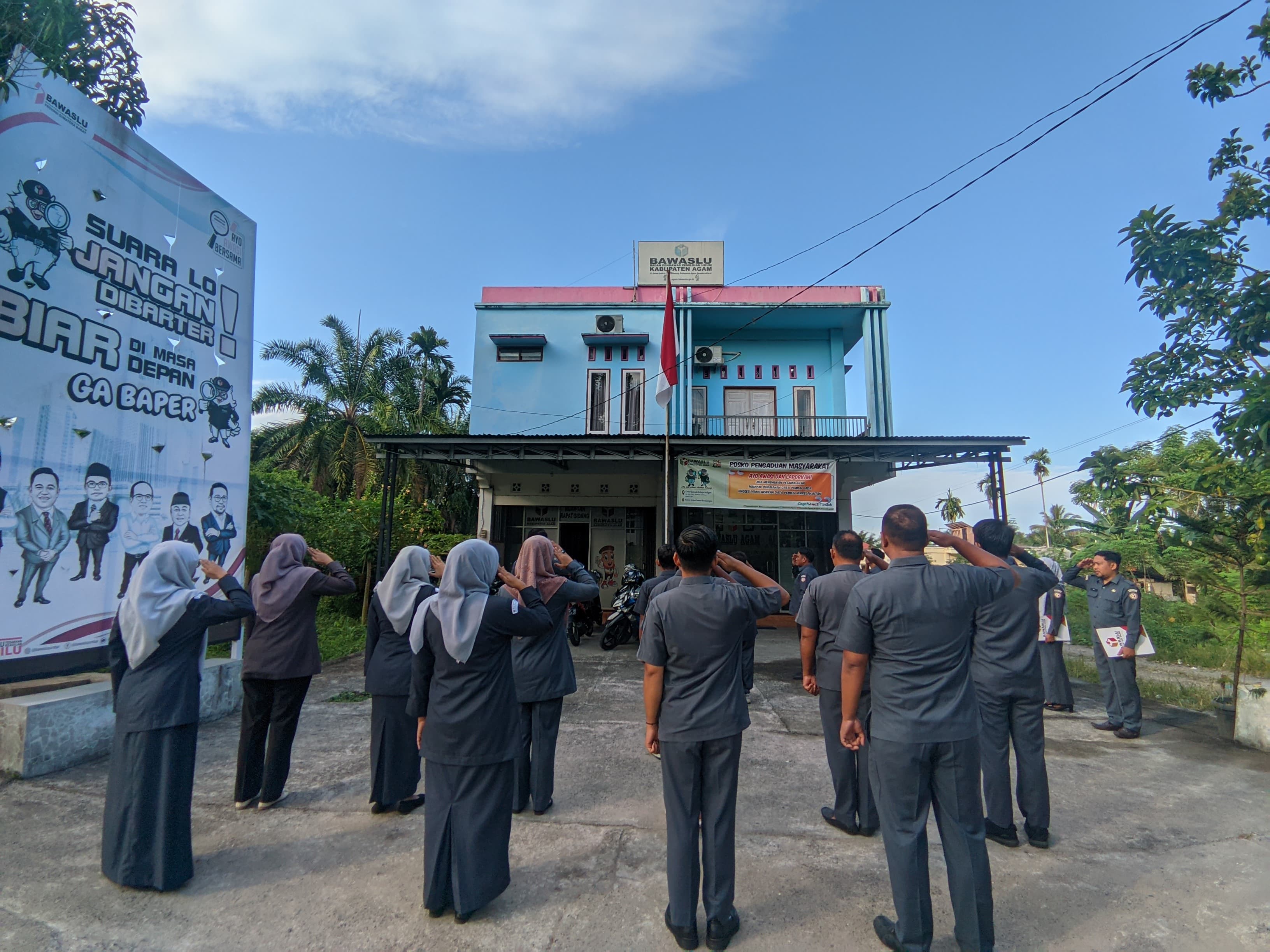Bawaslu Kabupaten Agam Laksanakan Kegiatan Apel Pagi