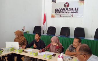 Bawaslu Agam Lakukan Evaluasi Proses Pemutakhiran Data Pemilih Bersama Stakeholder