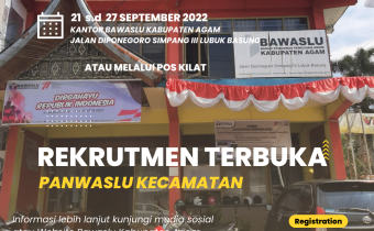 Bawaslu Kabupaten Agam Rekrut Panwaslu Kecamatan untuk Pemilu Serentak 2024