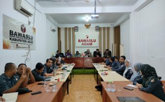Bawaslu Kabupaten Agam Gelar Rapat Koordinasi Penanganan Pelanggaran Pemilu