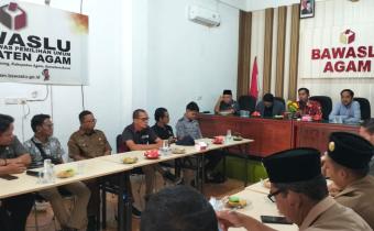 Rakor Pengawasan PDPB, Bawaslu Agam Buka Forum Diskusi Bersama Stakeholder Data