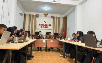 Bawaslu Agam Bahas Teknis Permohonan Penyelesaian Sengketa Dalam Kegiatan DiSiGi